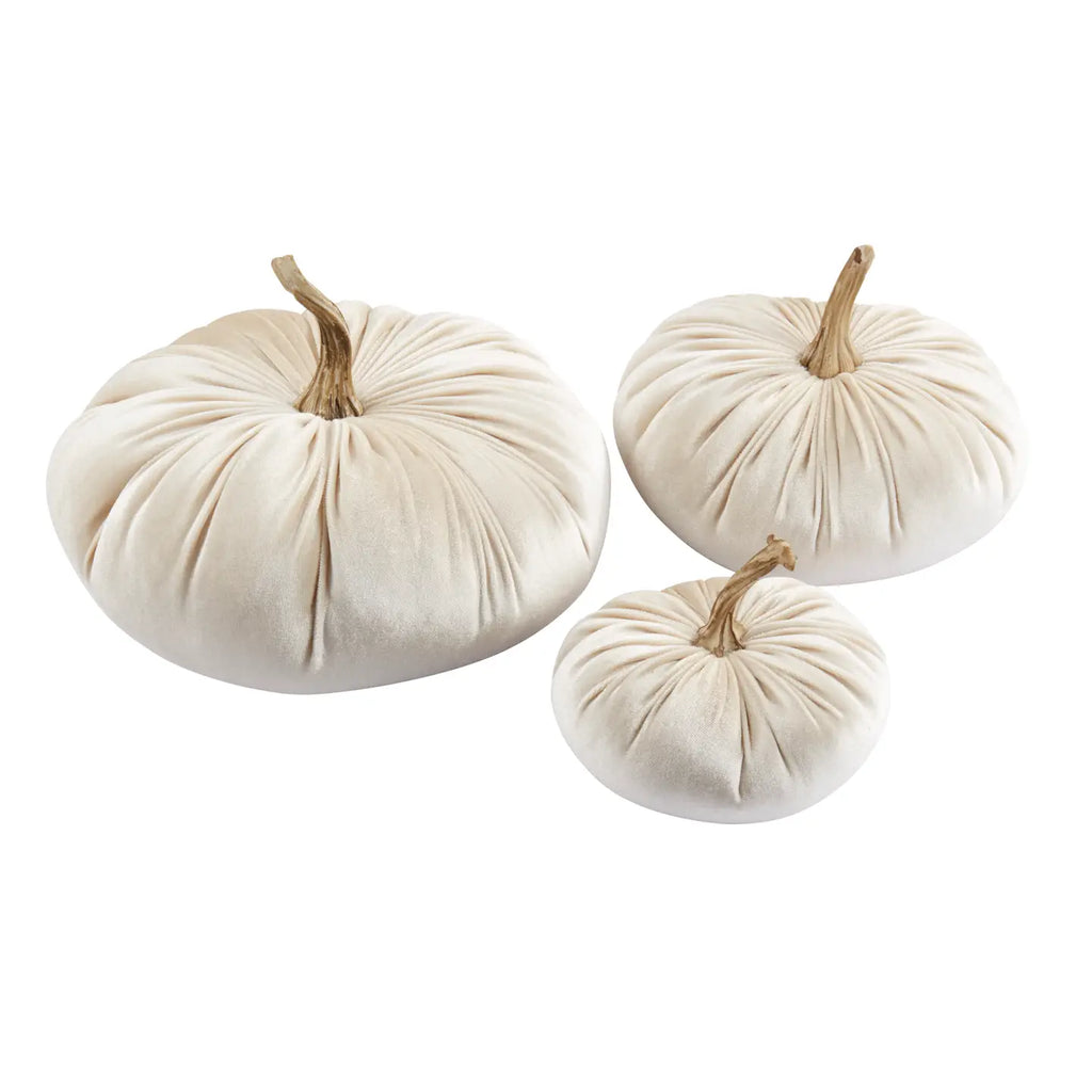 Fluwelen Pompoenen - set van 3