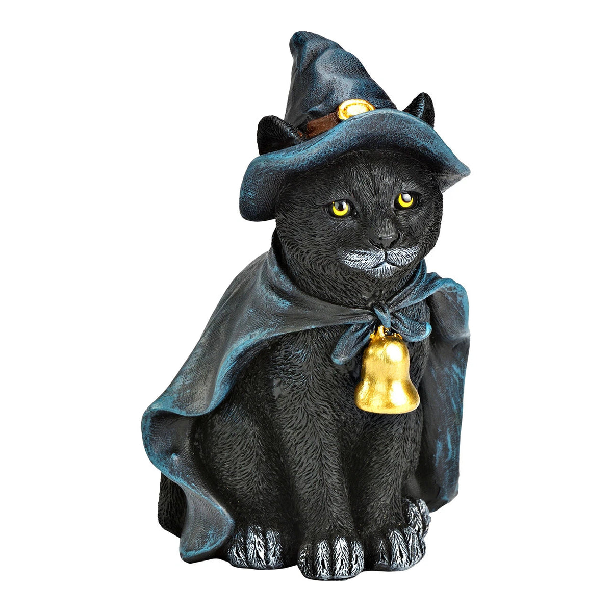 Midnight Witch Cat Figurine polyresin 14x10x9 cm