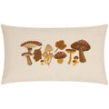 Getufte kussenhoes met paddenstoelen