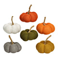 Gebreide pompoenen set in 6 kleuren