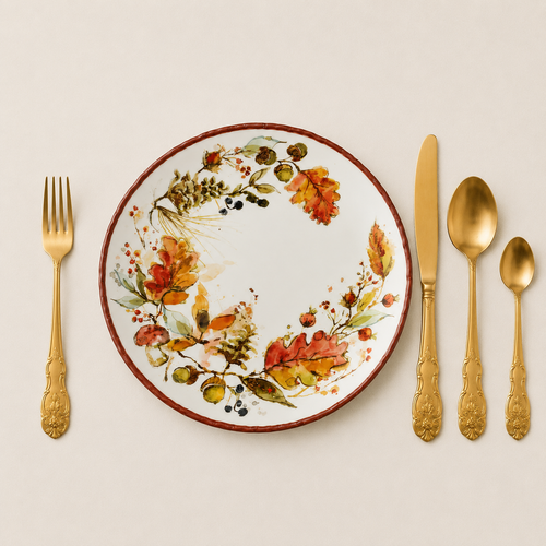 Fall Meadow Dessertborden Set van 4