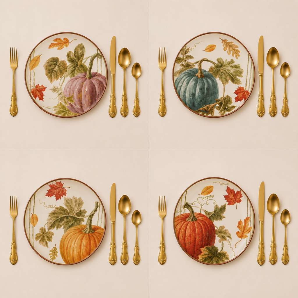 Sweet Autumn Dessertborden Set van 4