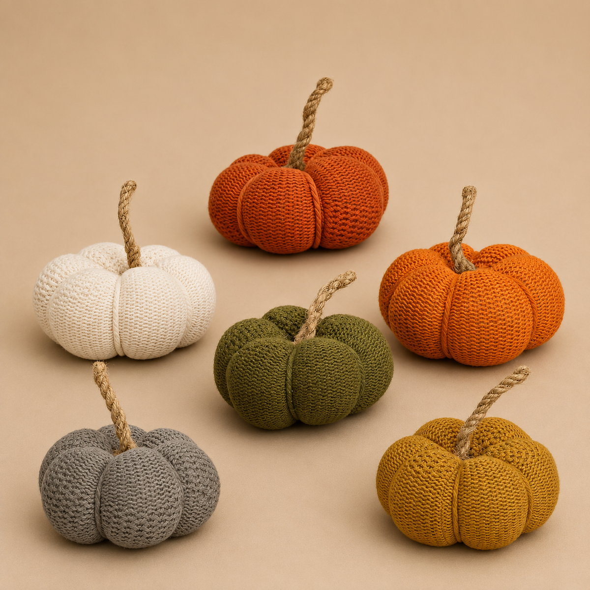 Gebreide Pompoenen Set