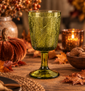 Wijnglas Olijfgroen